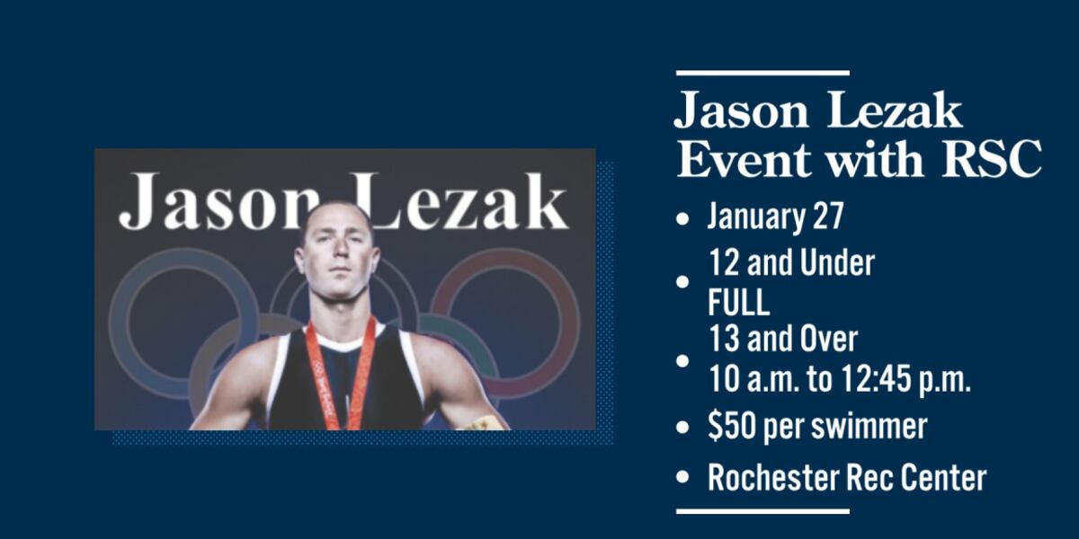 Jason Tanski Rochester Rochester Swim Club hosting Olympian Jason Lezak