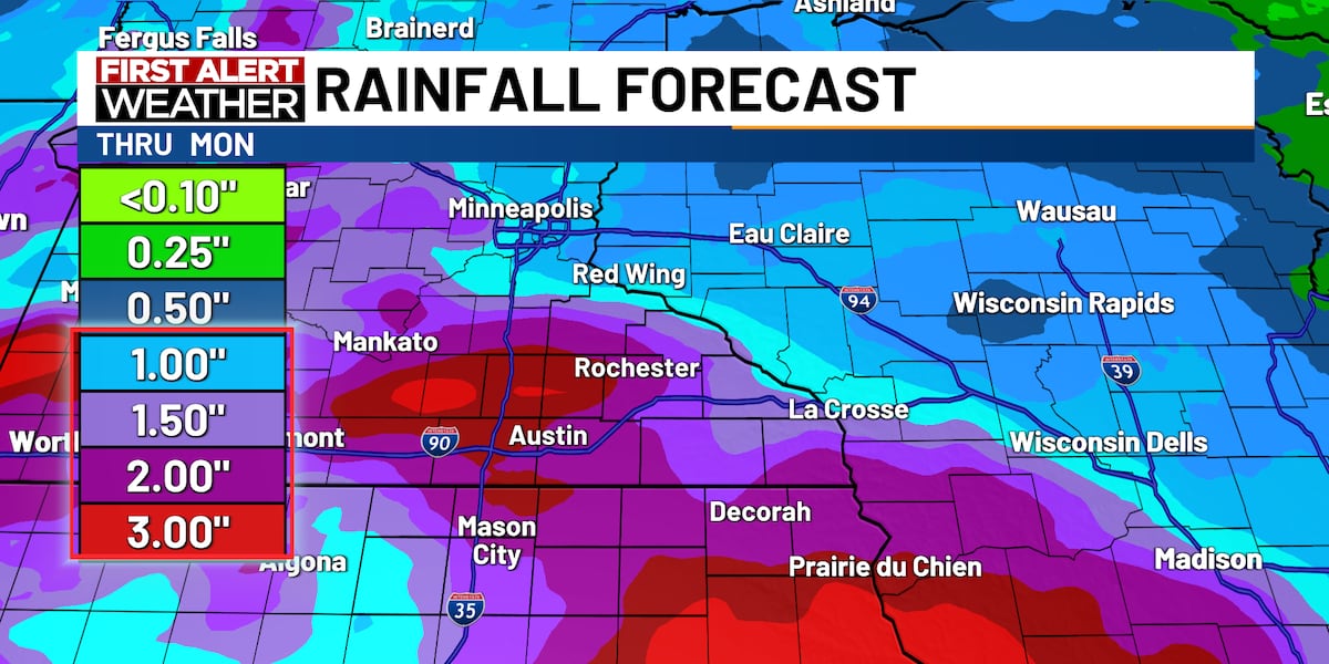 First Alert: Heavy rain possible on Friday