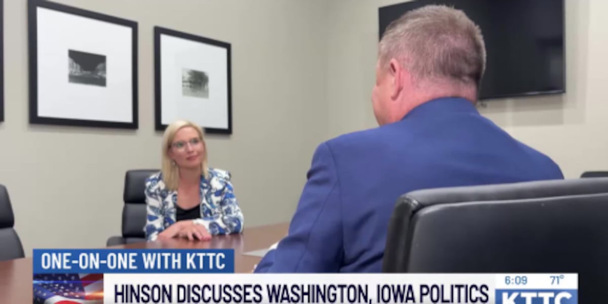 KTTC ONE-ON-ONE: Rep. Hinson discusses Washington, Iowa politics