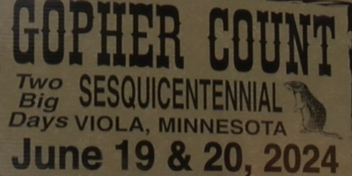 Viola Mn Viola Gopher Count celebration continues Thursday, celebrating 150 years