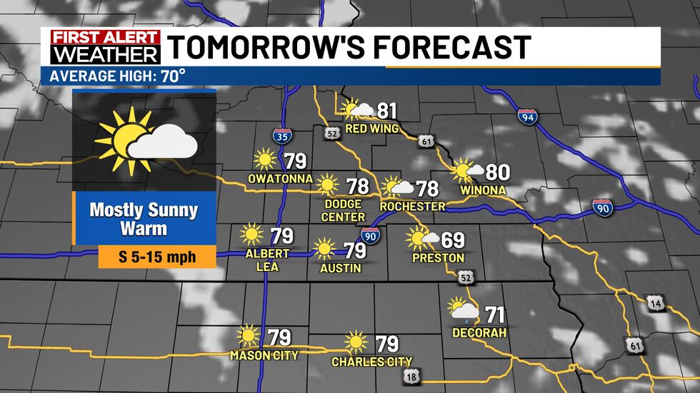Thursday Temperature More beautiful weather Thursday