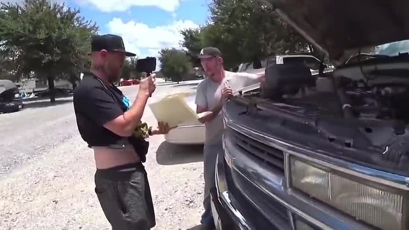 Three apparent members of an online vigilante group that entraps suspected sex predators were...