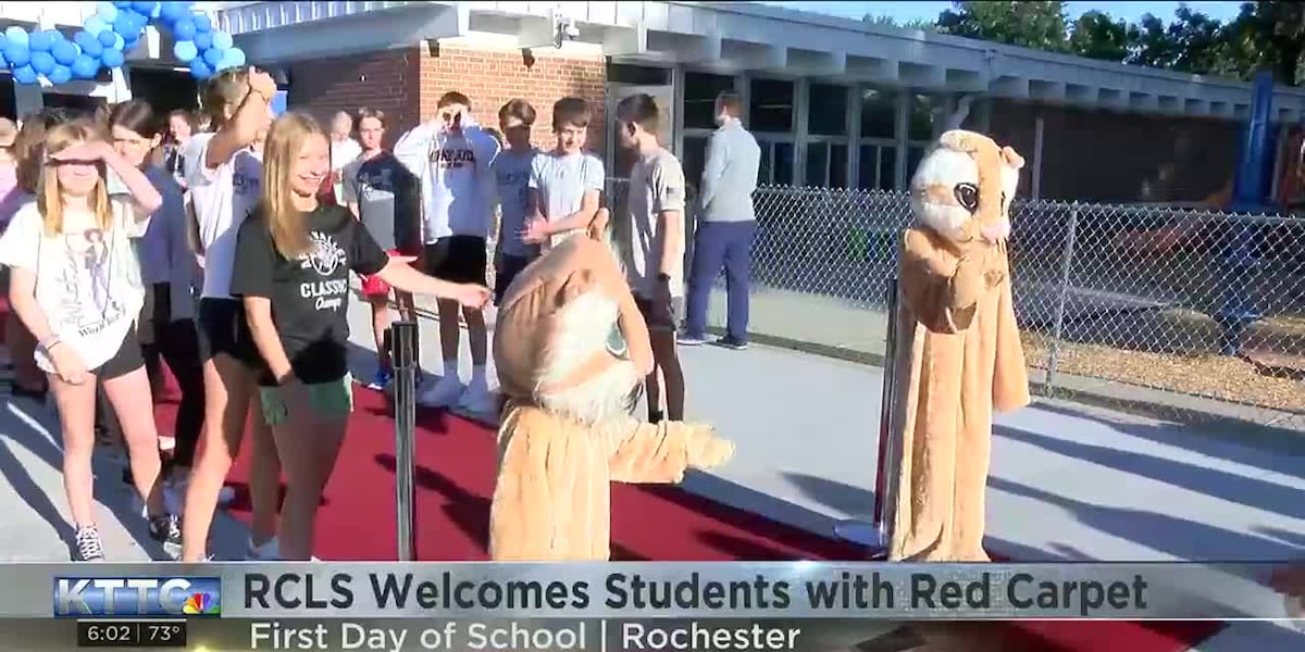 RCLS welcomes students on the first day in style