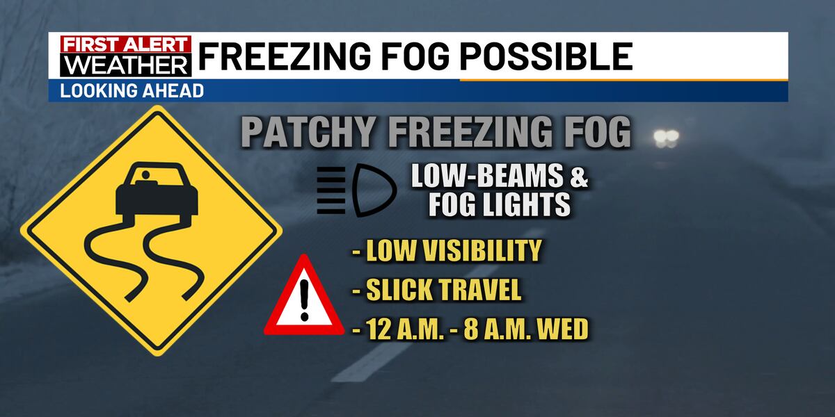 Image for Dense fog and freezing fog overnight