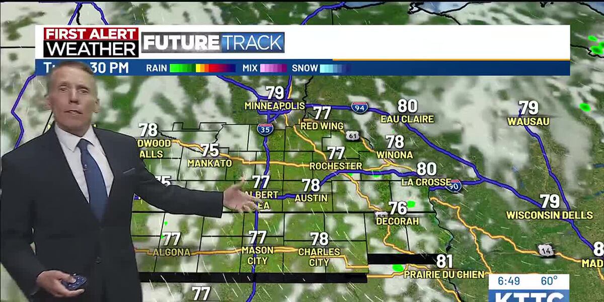 Stra Weather Stray storms possible this week with increasing heat and humidity
