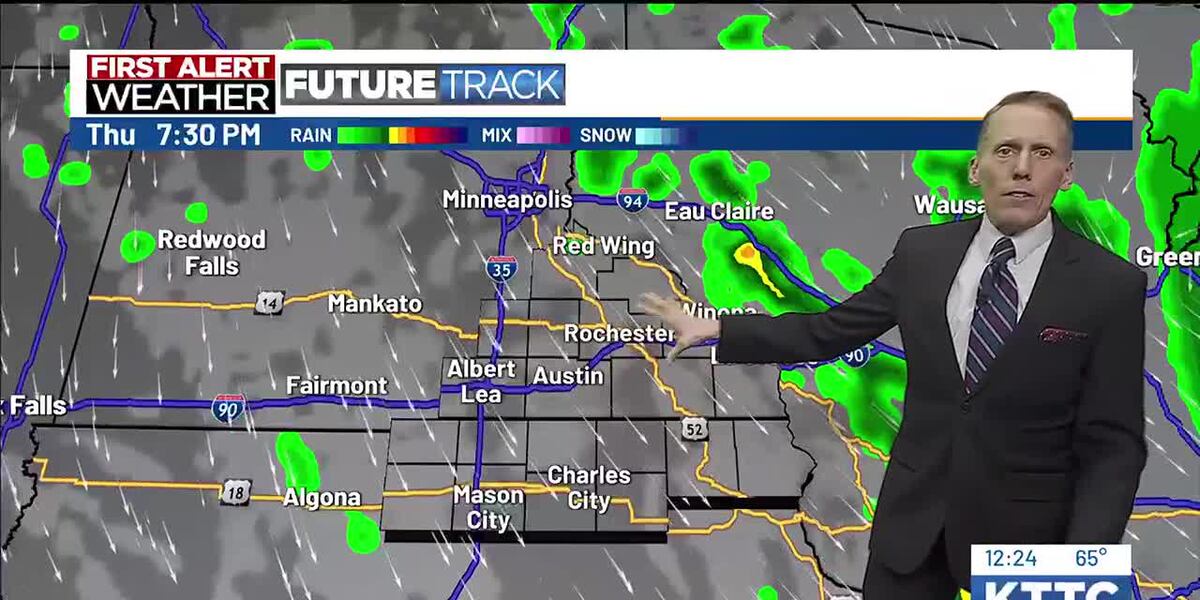 Windy Thursday Warm sunshine today; Windy Thursday with showers