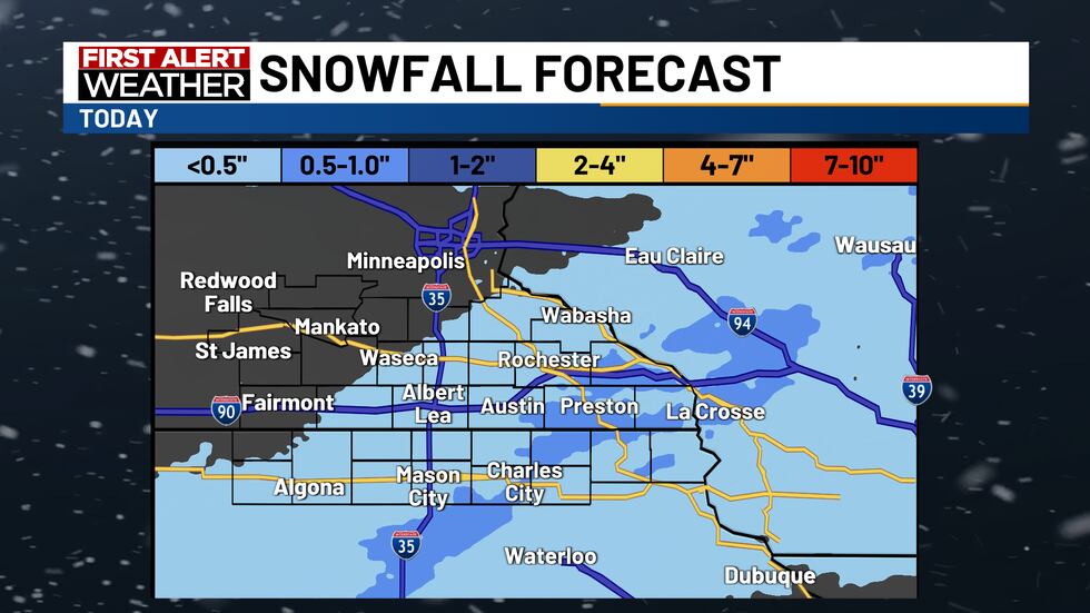 Less Snowfall Light snow this morning; More snow, First Alert Days This Weekend