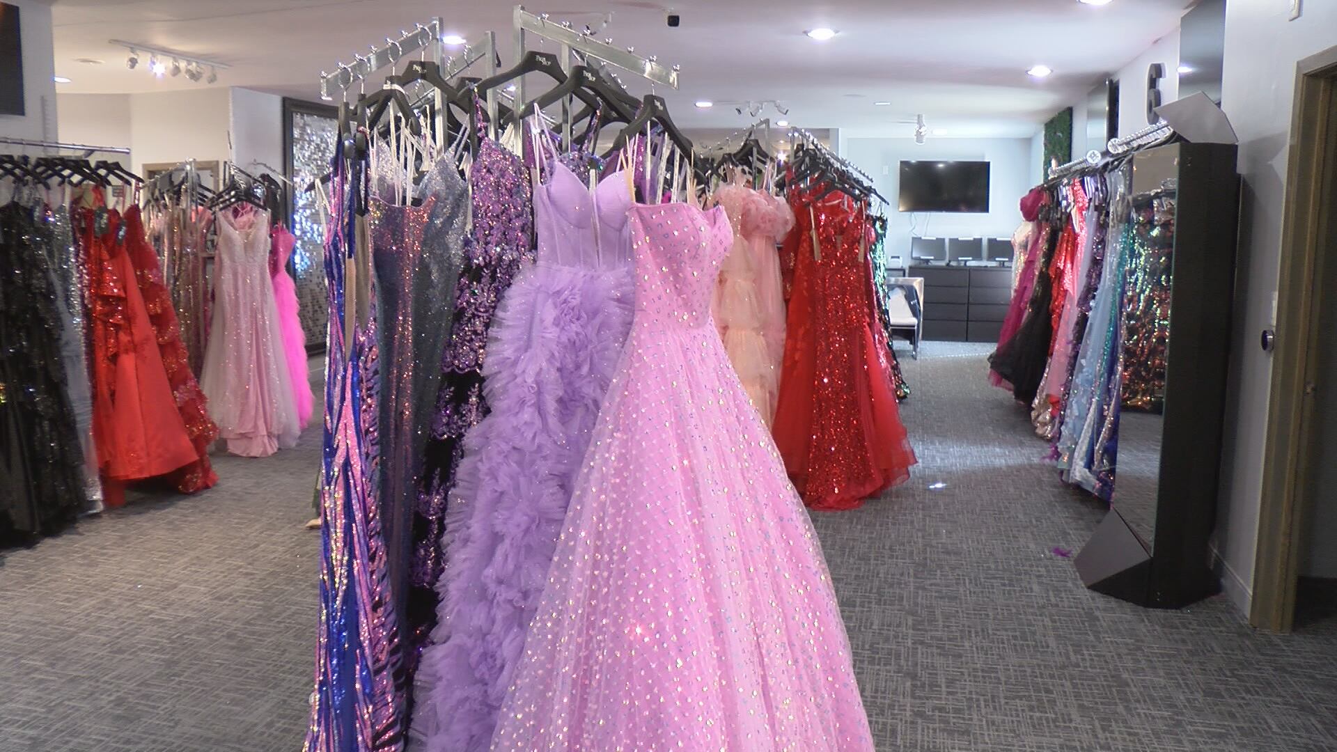 Darian Leddy tries out 2024 prom dress trends at The Prom Shop in Byron Darian Leddy tries out 2024 prom dress trends at The Prom Shop in Byron