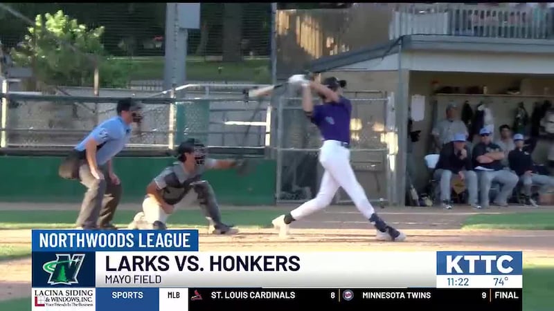 Highlights from the Rochester Honkers' 7-4 win over the Bismarck Larks on Friday, June 12.